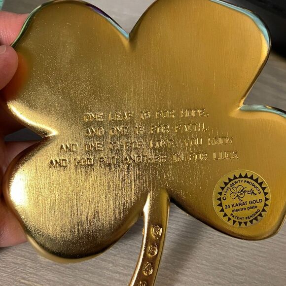 Gerity "Electro Plate" 24k gold shamrock - Picture 4 of 4
